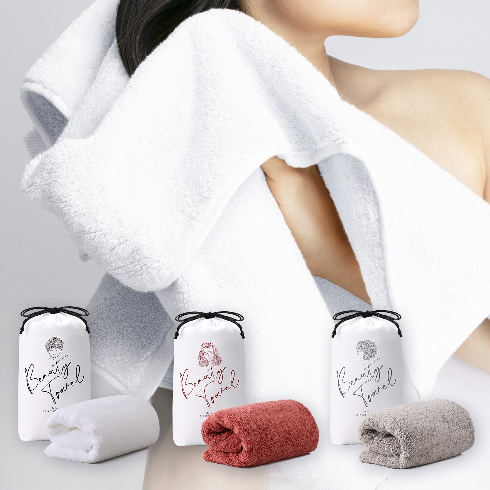 ReFa公式】正規品 ReFa HAIR DRY TOWEL リファヘアドライタオル