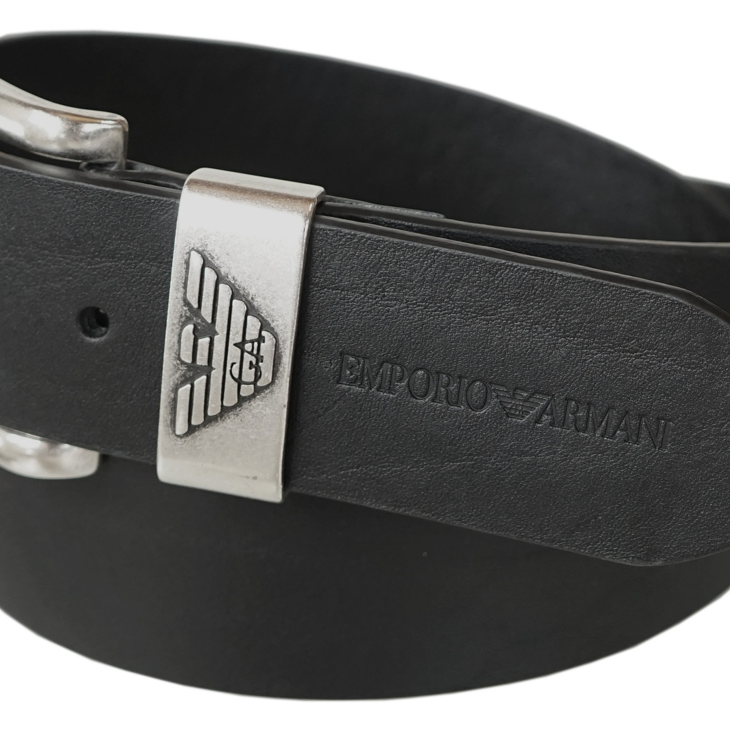 エンポリオ アルマーニ EMPORIO ARMANI ベルト メンズ ブラック 幅3.8