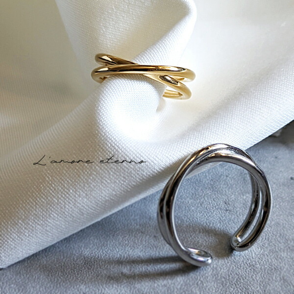 送料無料】ペアリング オープンリング イヤーカフにもなる指輪 2way