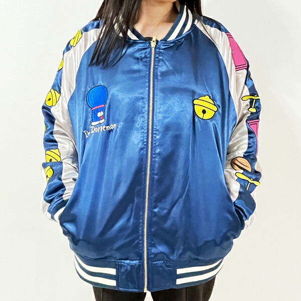 ドラえもん ウェアリング スカジャン L アパレル ネイビー アイム