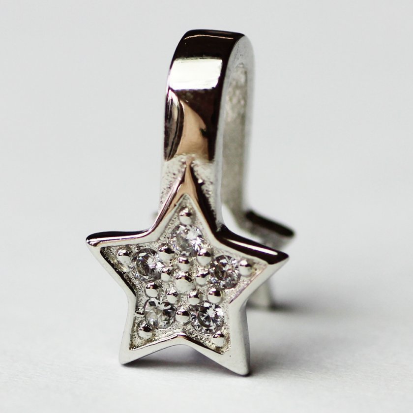 リングホルダー【指輪をネックレスに】スター お星さま シルバー925