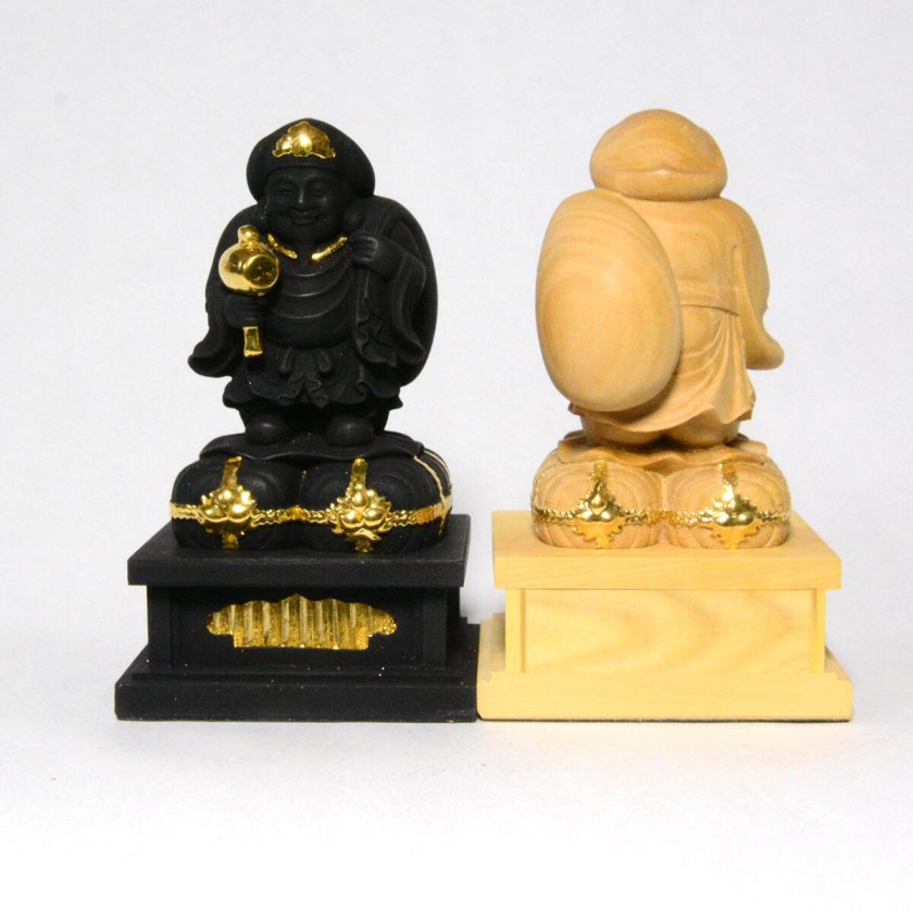 送料無料】大黒天 大黒様 大国主 商売繁盛 大国主命 天部 木造 仏像