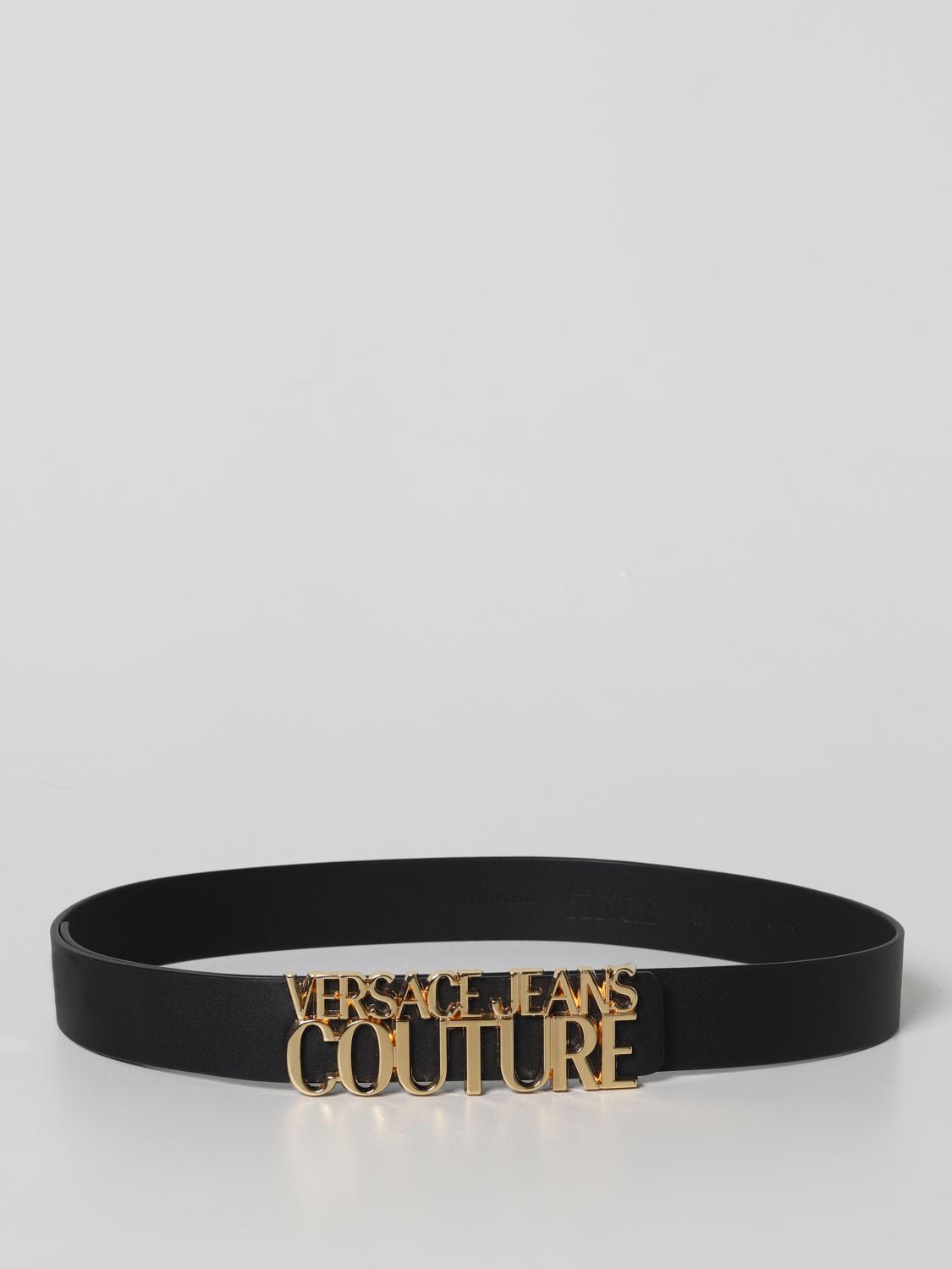 Versace Jeans Couture Outlet: leather belt - Black | 74VA6F0971627