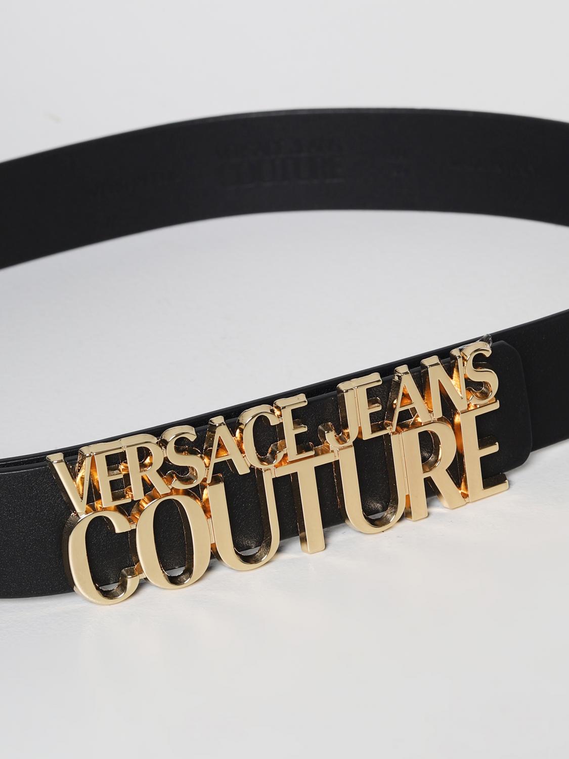 Versace Jeans Couture Outlet: leather belt - Black | 74VA6F0971627