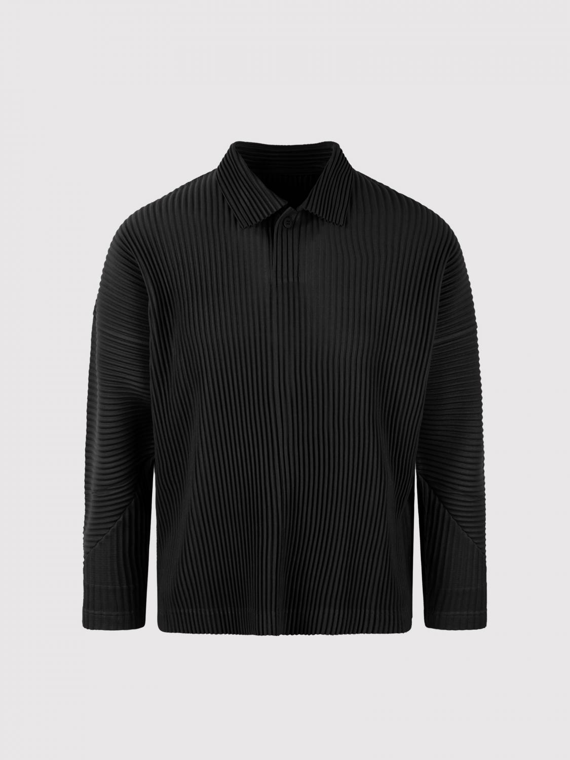 Homme Plisse' Issey Miyake men's shirt - Black | HP48JM118
