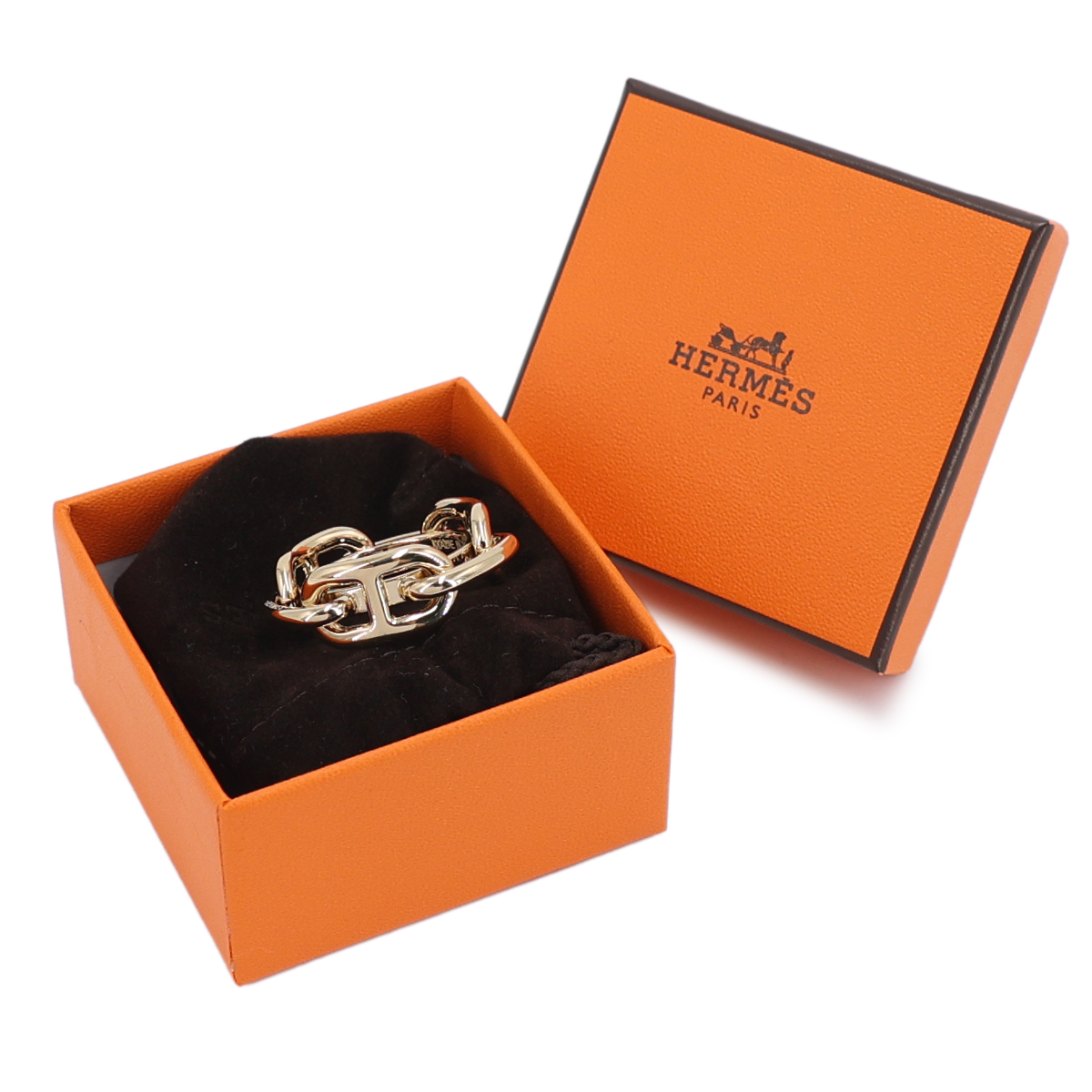 ランク NS 未使用品 HERMÈS エルメス スカーフリング 90 レガート