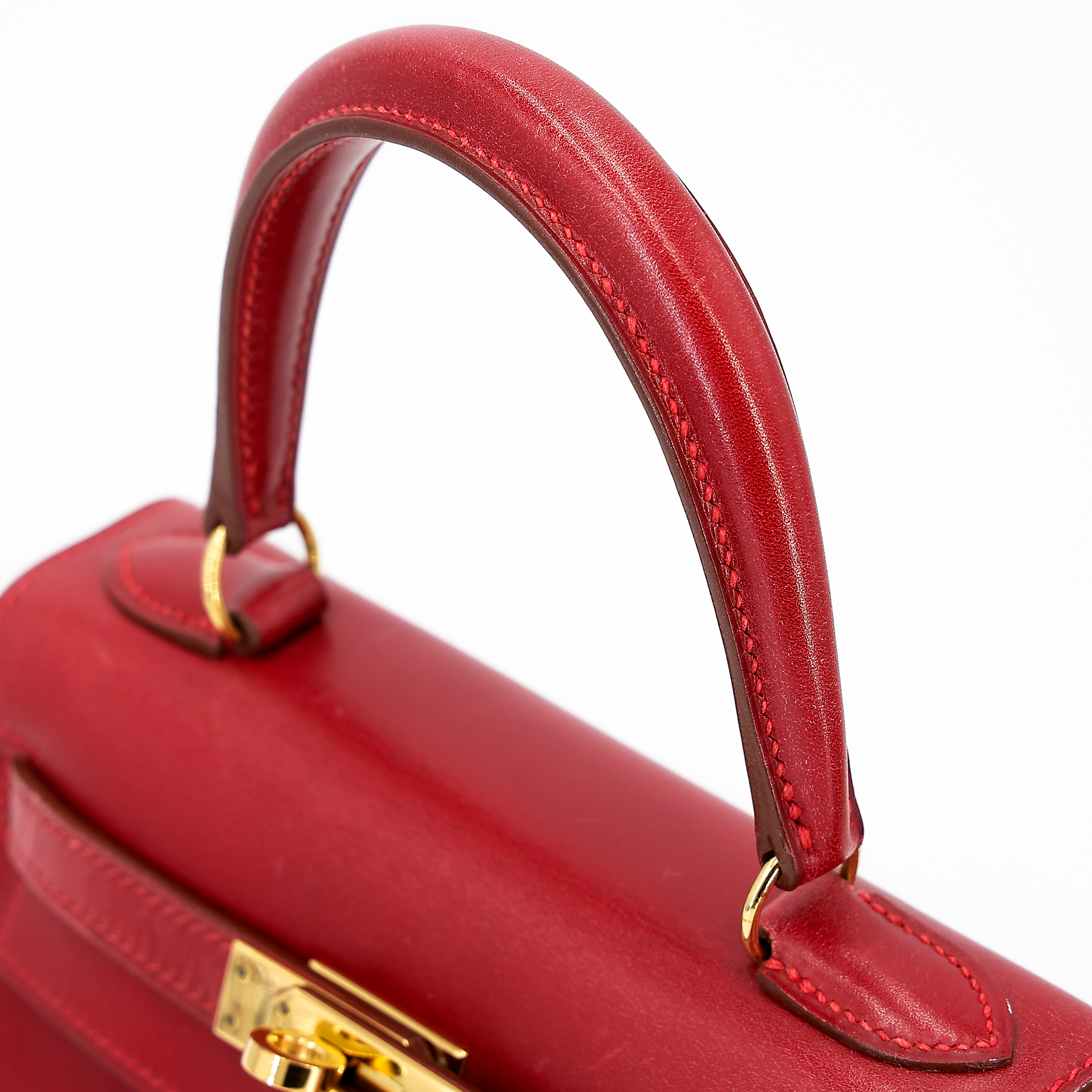 ランク A HERMÈS エルメス ミニケリー ルージュヴィフ (53) ボックス