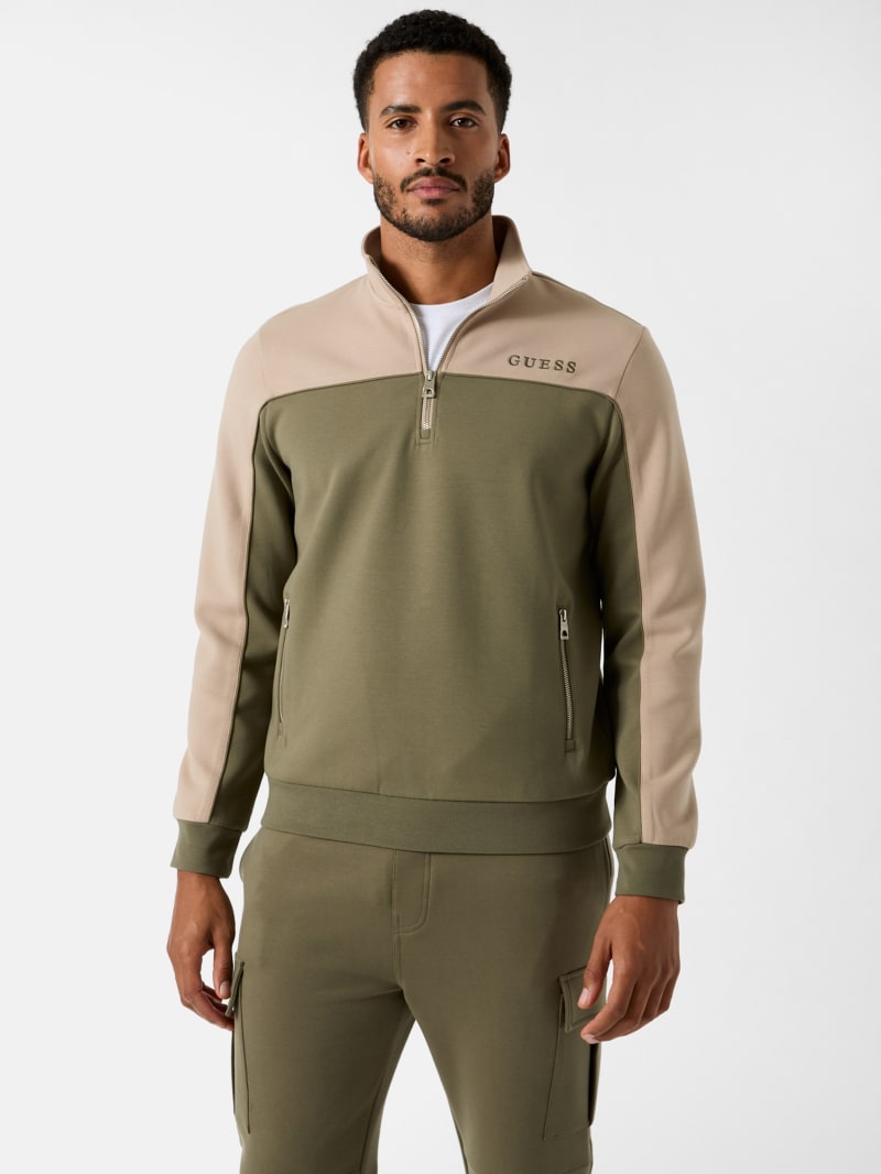 Alfonso Half-Zip Sweater | GUESS Factory Ca