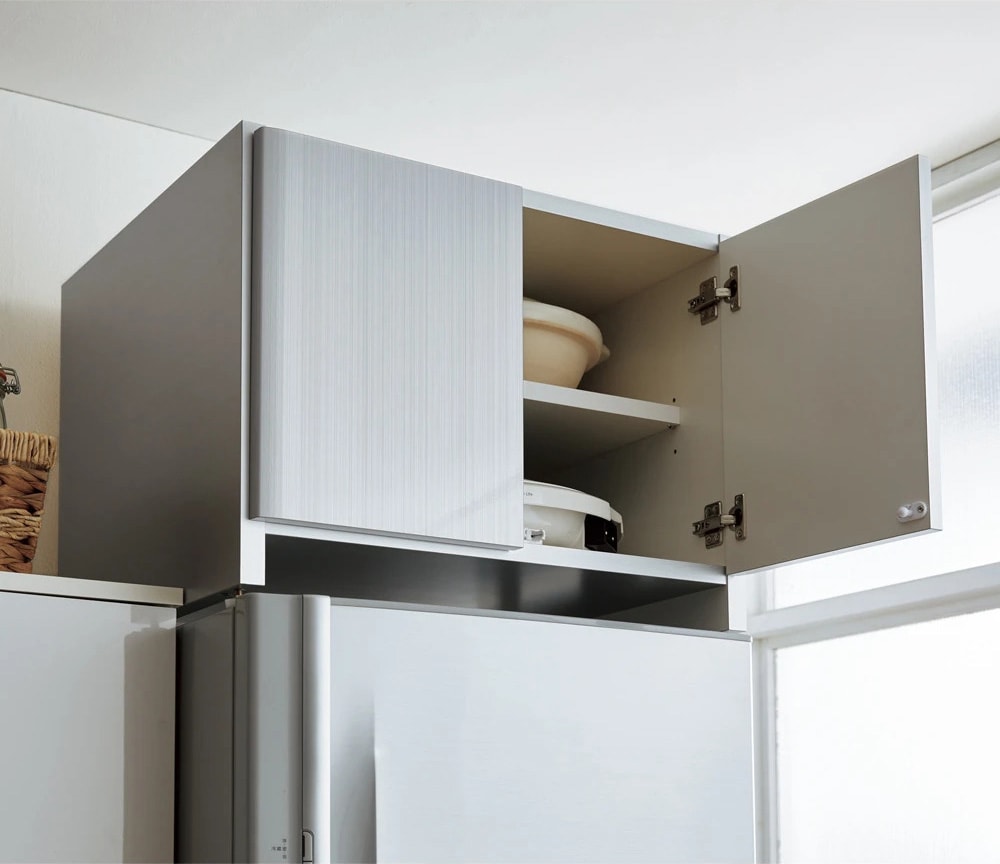 組立不要 光沢仕上げ冷蔵庫上置き 奥行55高さ45.5cm 通販 - ディノス