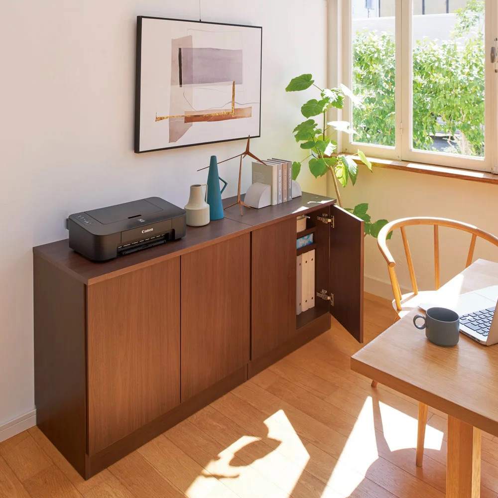 ぴったりサイズが見つかるプッシュ扉キャビネット 高さ69.5cm・幅65cm