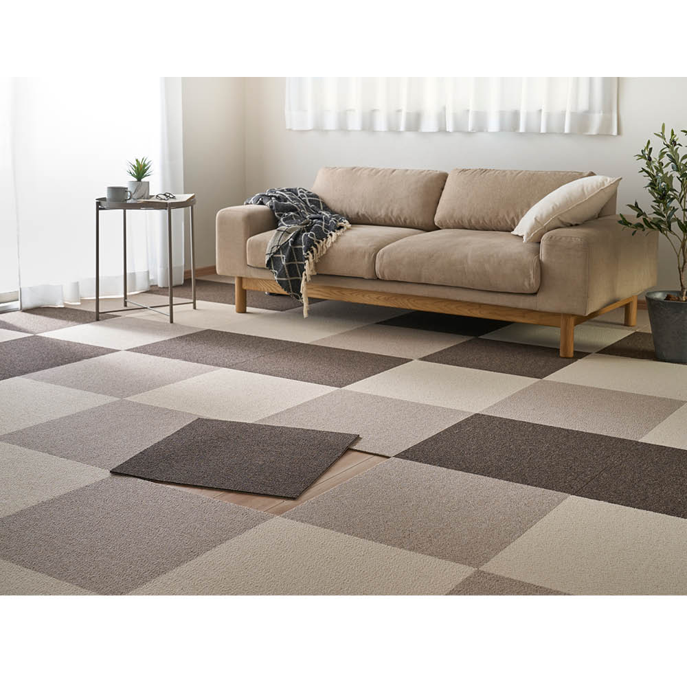 防炎・防音タイルカーペット（約50cm角） 通販 - ディノス