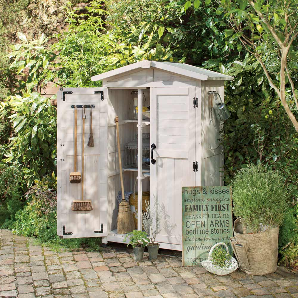 ツールフック付き三角屋根収納庫 幅106cm 通販 - ディノス