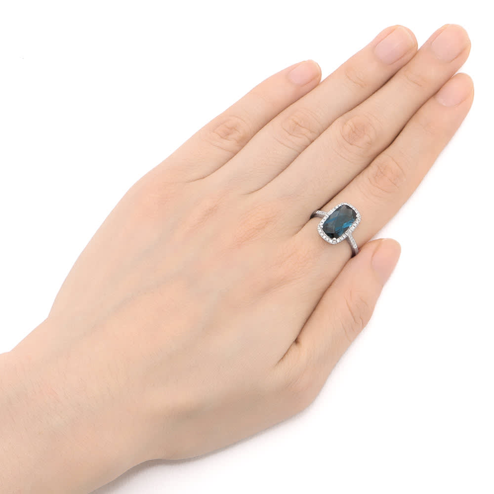 Pt ロンドンブルートパーズ リング 通販 - ディノス