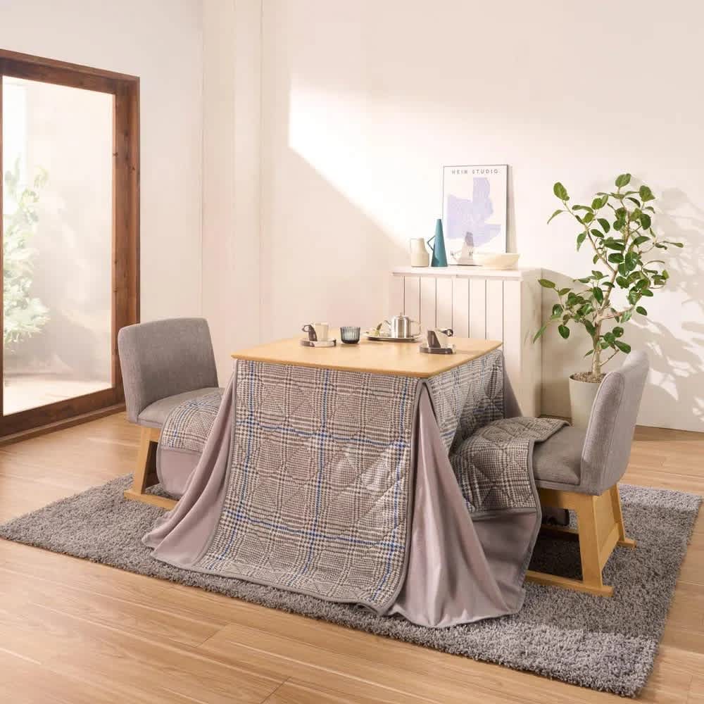 北欧風ナチュラルダイニングこたつシリーズ テーブル 80cm×80cm 通販