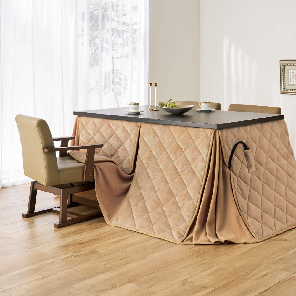 天然木ダイニングこたつテーブル 135×80cm【長方形・大】 通販 - ディノス