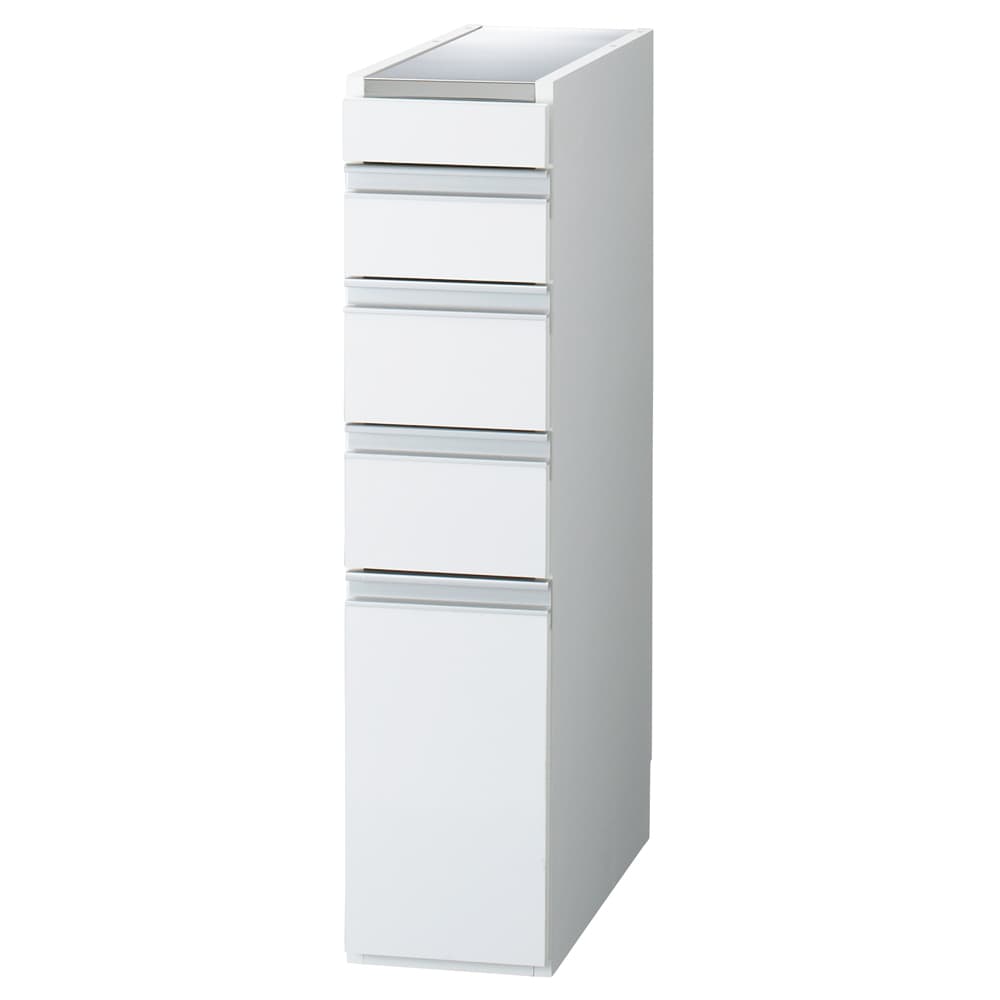 幅20奥行55高さ85cm］ダブルステンレス天板隙間収納庫 日本製 光沢