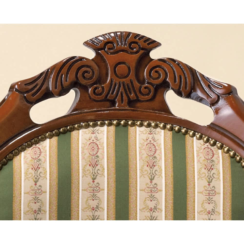 イタリア製 クラシックダイニングシリーズ ストライプアームチェア