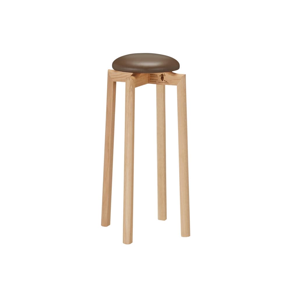 北海道産材 マッシュルームスツール 高さ60cm ［匠工芸・たくみこうげ