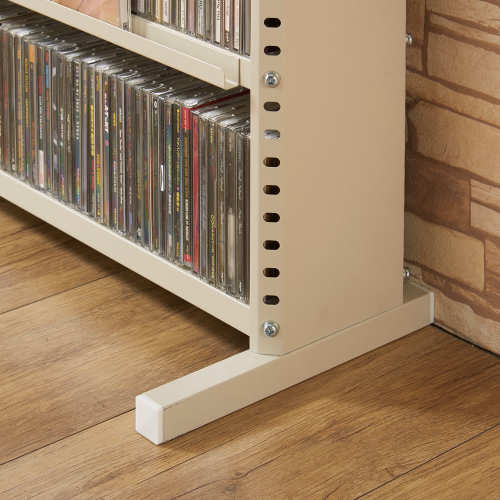 たっぷり収納！スチールラック スタンド式 CD用 幅90cm 通販 - ディノス