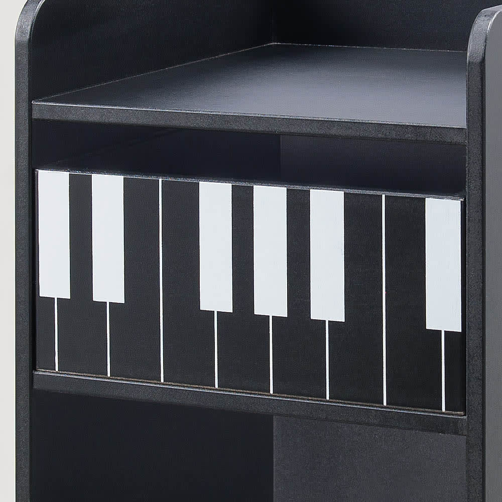 鍵盤柄ピアノ下楽譜キャビネット ハイタイプ 通販 - ディノス