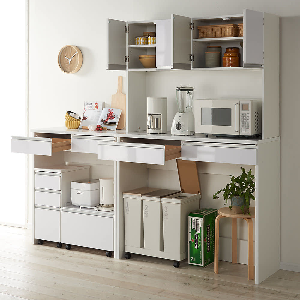 キッチン通路をキレイにする！下オープンダイニングシリーズ キッチン