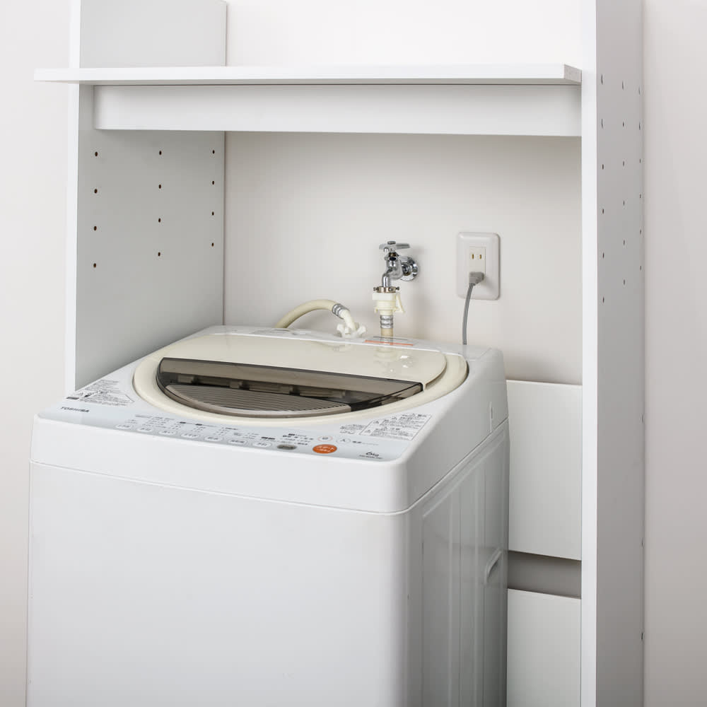 がっちり安定 造り付けのような乾燥機置き台 奥行55cmタイプ 幅77cm高