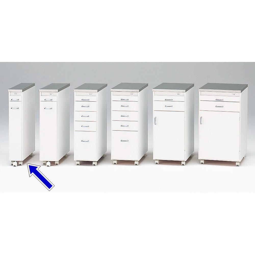 幅15奥行55cm］ ステンレス天板隙間収納 スライドタイプ 完成品 日本製