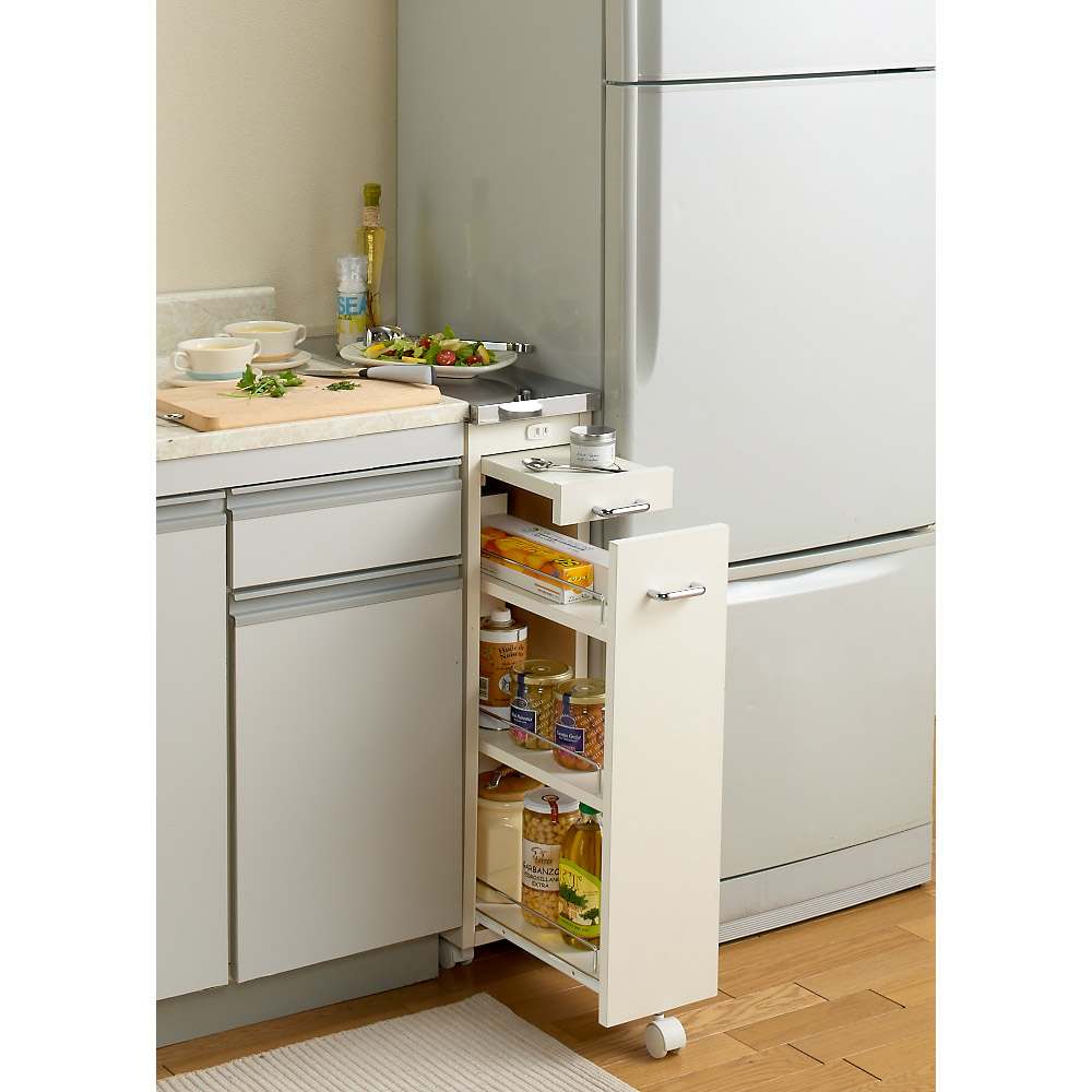 幅20奥行55cm］ ステンレス天板隙間収納 スライドタイプ 完成品 日本製