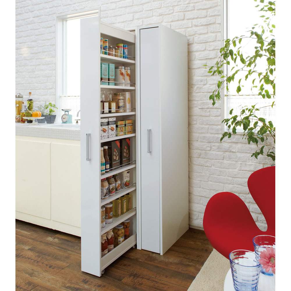 ボックス付きリバーシブル すき間収納庫 幅15奥行47cm 通販 - ディノス