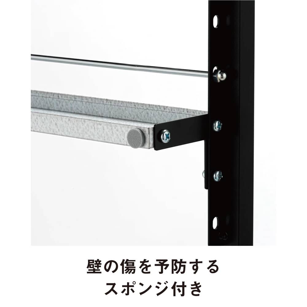 超薄型突っ張りディスプレイ収納ラック 幅70cmタイプ 奥行12cm高さ