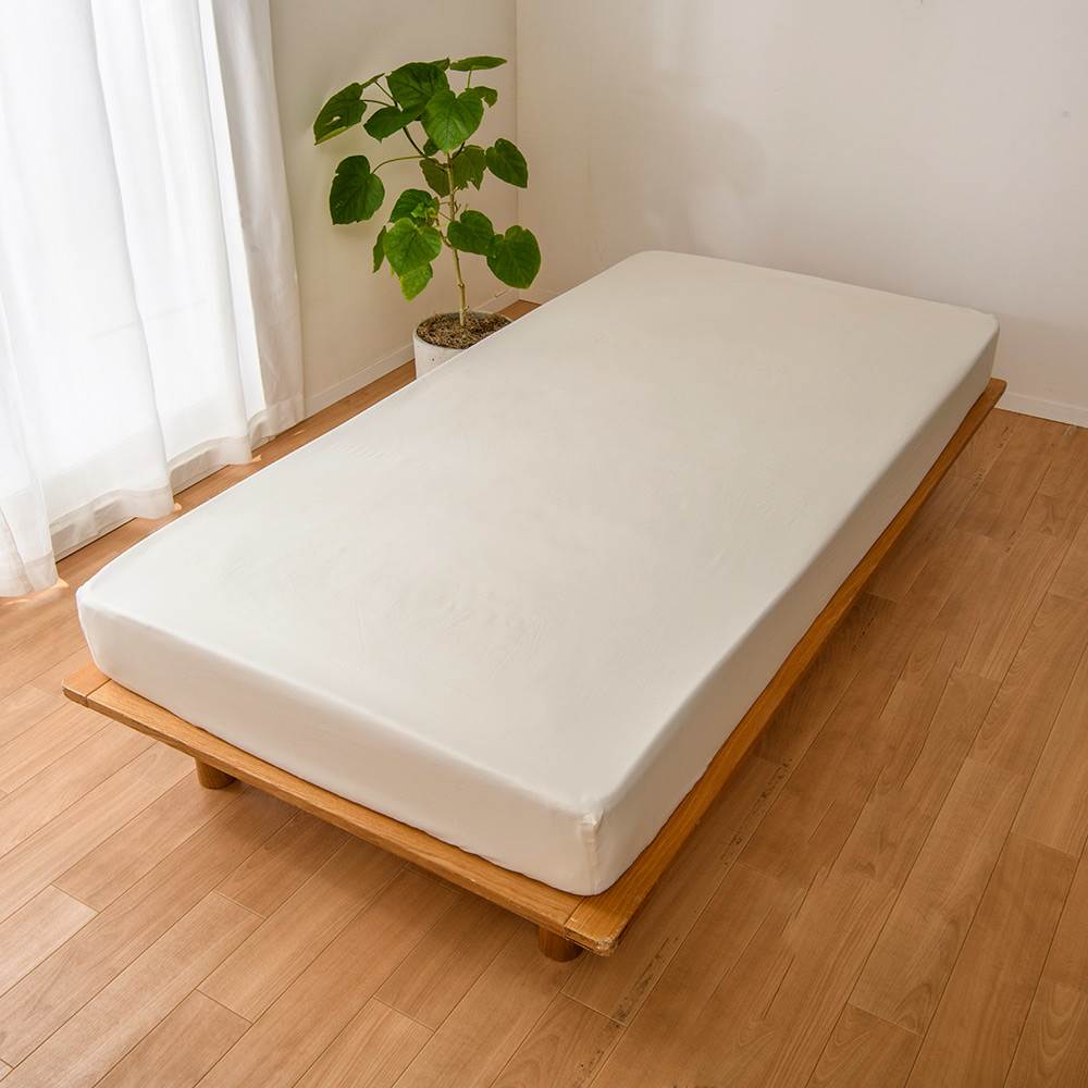 洗濯してもアイロンいらず！綿100％ スーパーソフト加工 ベッドシーツ