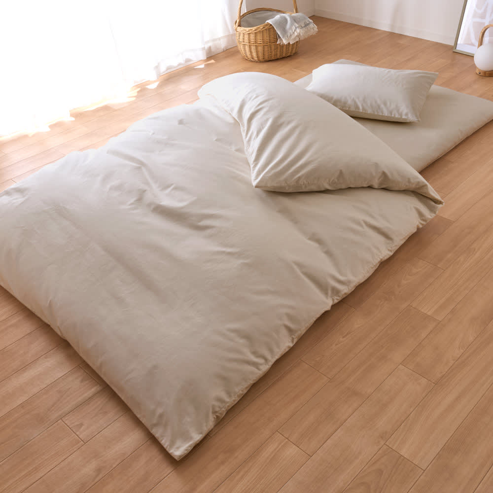 綿100％生地のダニゼロックシーツ＆カバー お得な敷布団用シングル3点