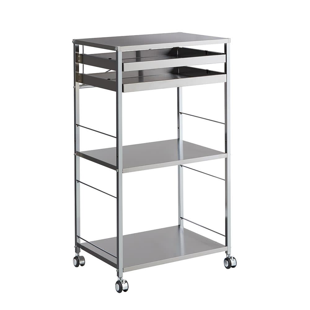 ステンレス作業台ワゴン 引き出し2杯タイプ 幅50cm 通販 - ディノス