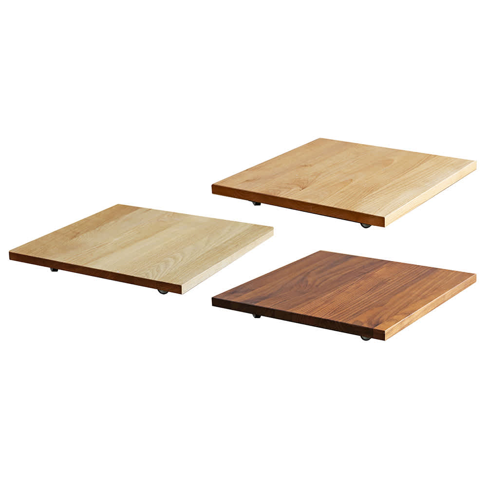 キャスター付きプランターベース ホワイトオーク 角40cm 通販 - ディノス