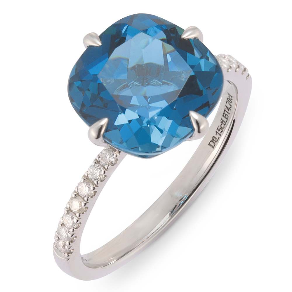 K18 カラーストーン・ダイヤ リング 通販 - ディノス