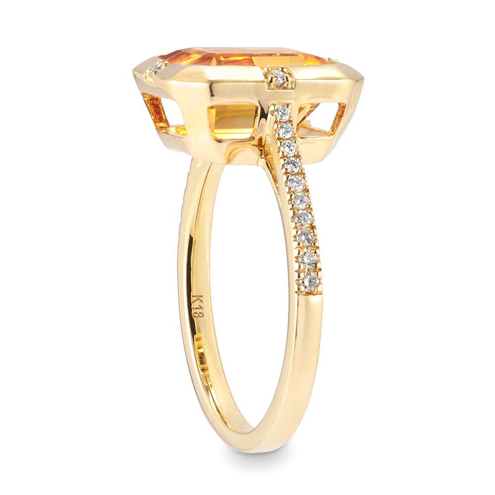 K18 カラーストーン・ダイヤ リング 通販 - ディノス