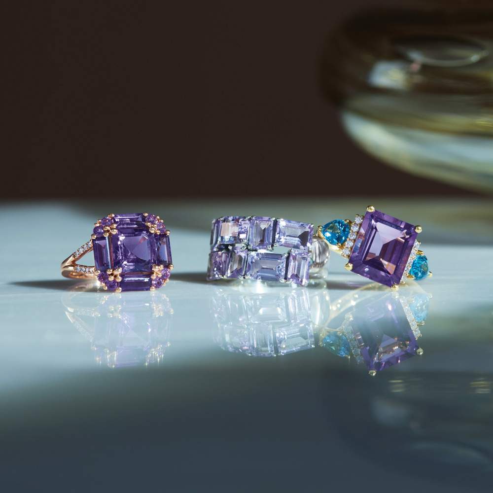 K18PG 3ctアメシスト リング 通販 - ディノス