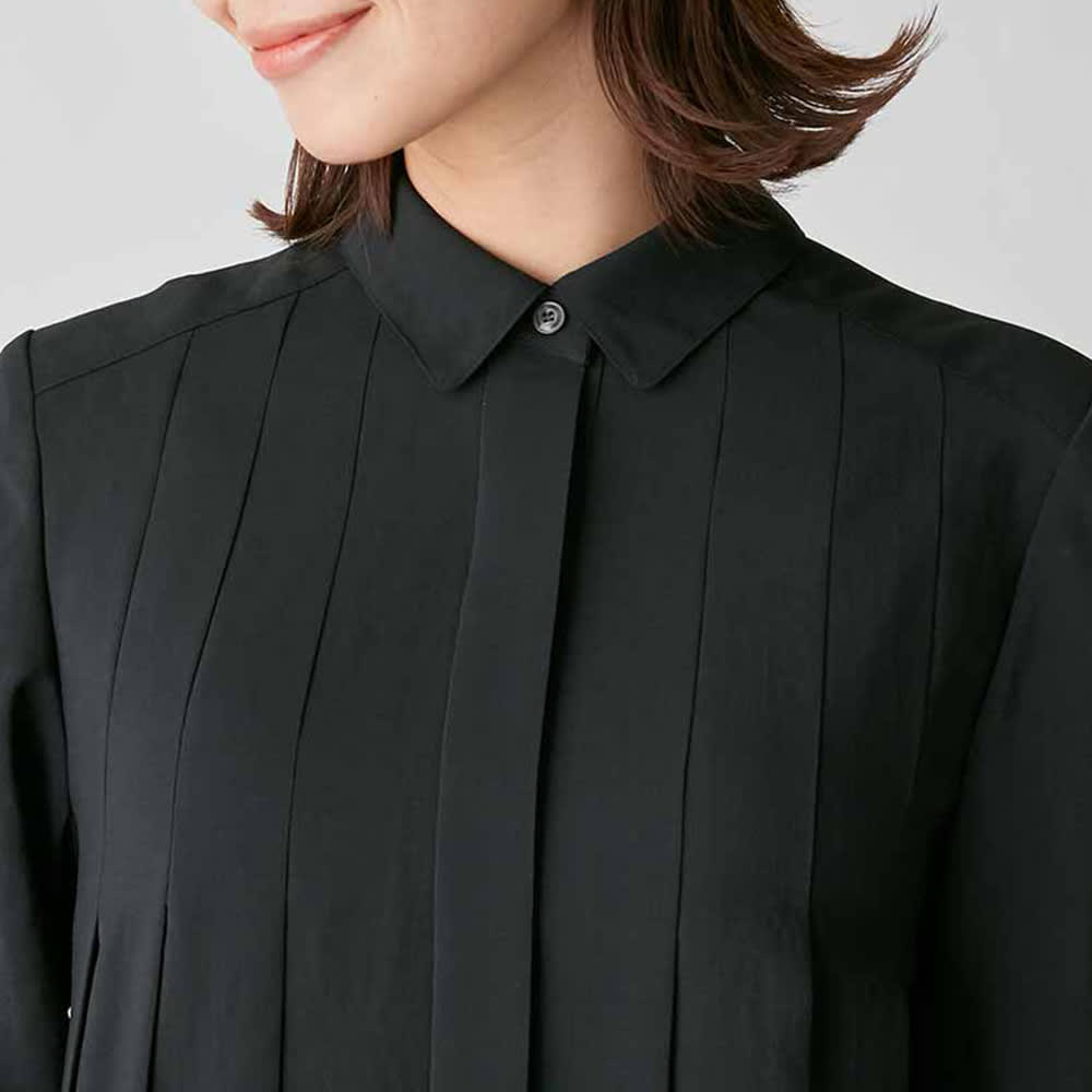大きいサイズ】プリーツ加工 シャツワンピース 通販 - ディノス