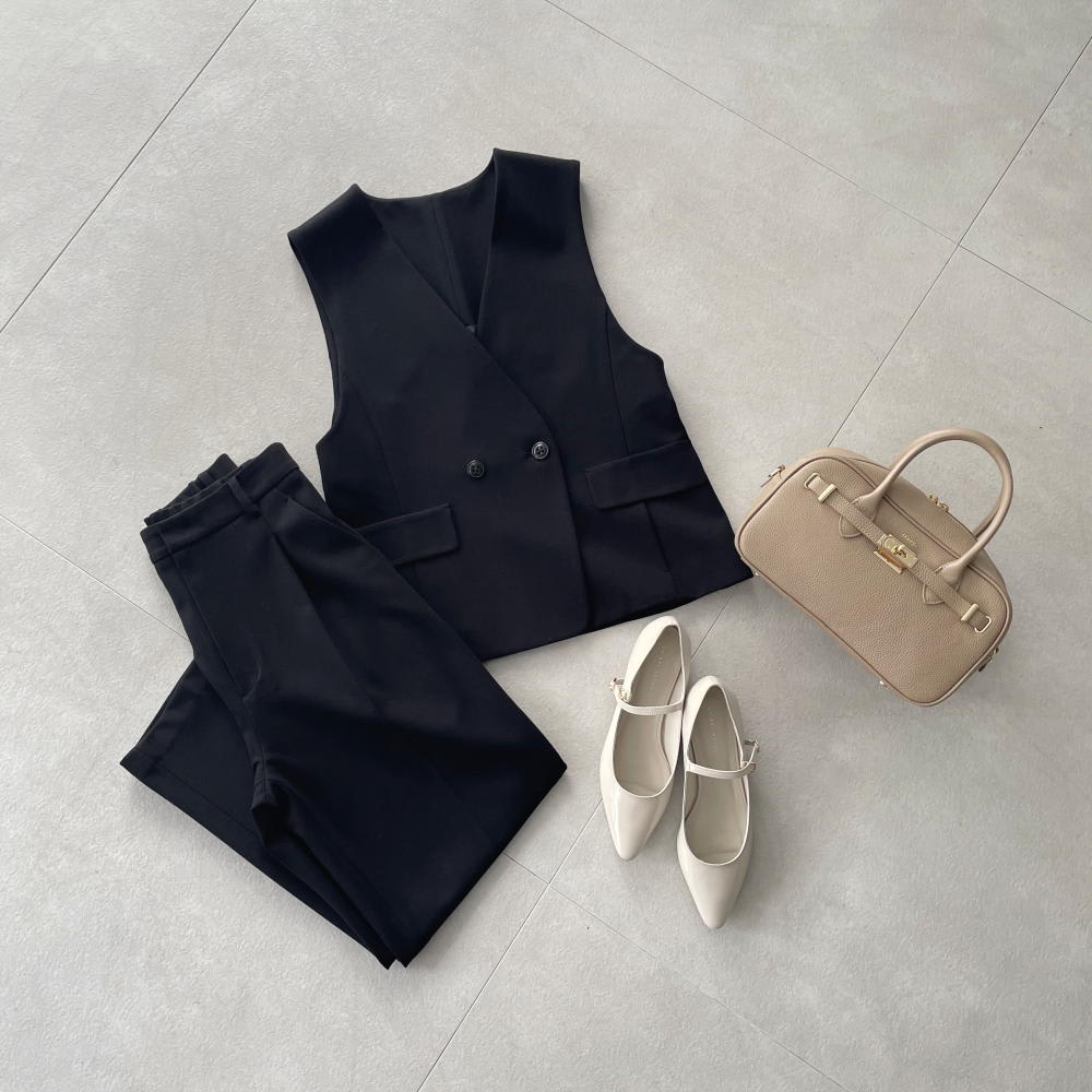 パワーストレッチポンチ ダブルブレスト ジレベスト 通販 - ディノス