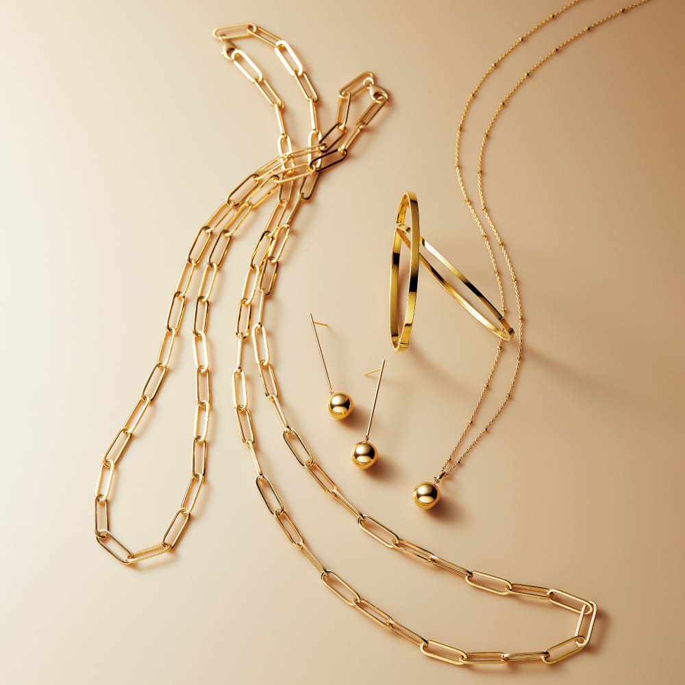 K18 クリップチェーンネックレス（50cm） 通販 - ディノス