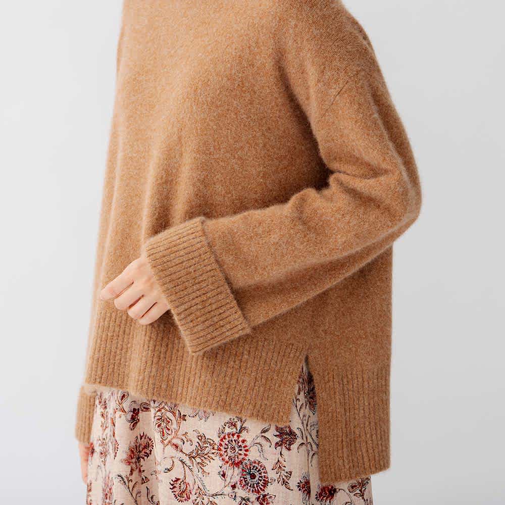 ウールフォックスファー ニットプルオーバー 通販 - ディノス