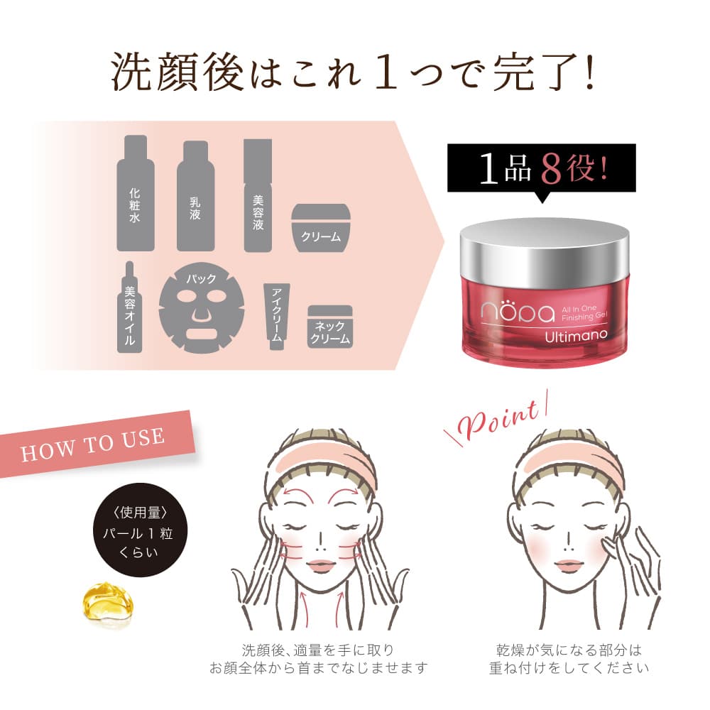 nopa/ノパ 番組特別セット（ファンデーション2本＋オールインワンゲル