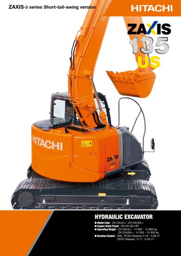 ZX135US-3 - HITACHI Construction Machinery - PDF Catalogs