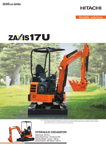 ZAXIS 17U - HITACHI Construction Machinery - PDF Catalogs