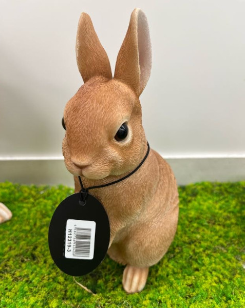 園芸ネット本店｜WooBia：立つベージュ白ウサギ（大）（H12319-3） の