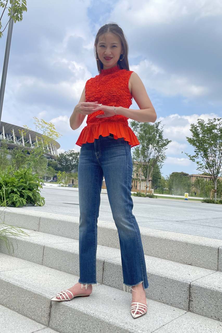 MOTHER/マザー｜大人気“THE INSIDER CROP STEP FRAY”デニム｜エル