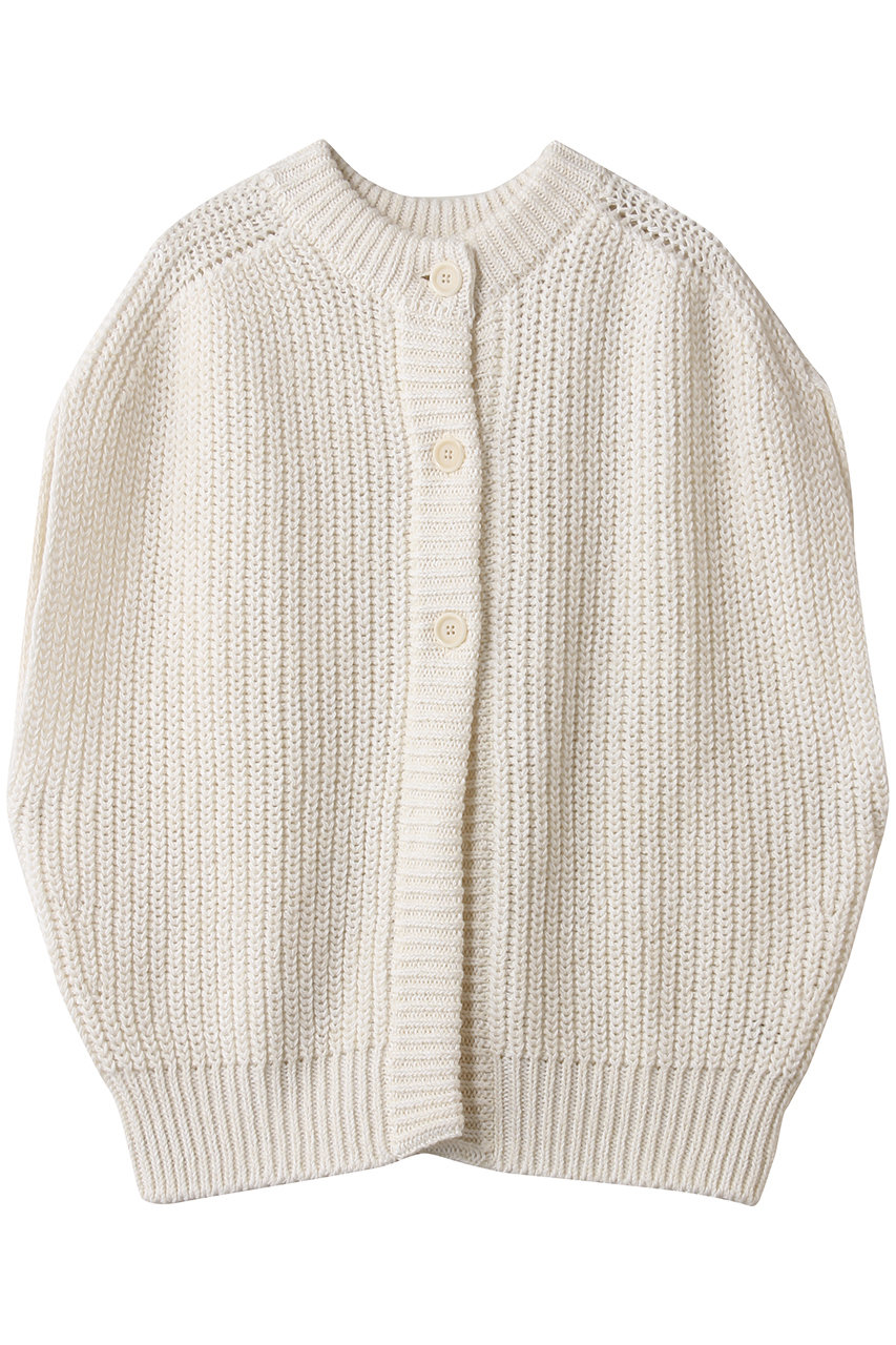 PRISTINE(プリスティン)｜2way片畦ニットベスト/ホワイト の通販