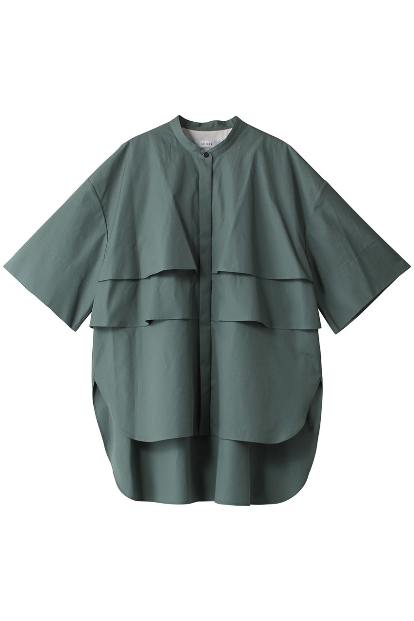 ADORE(アドーア)｜◇THOMAS MASON COブロードブラウス/グリーン の通販
