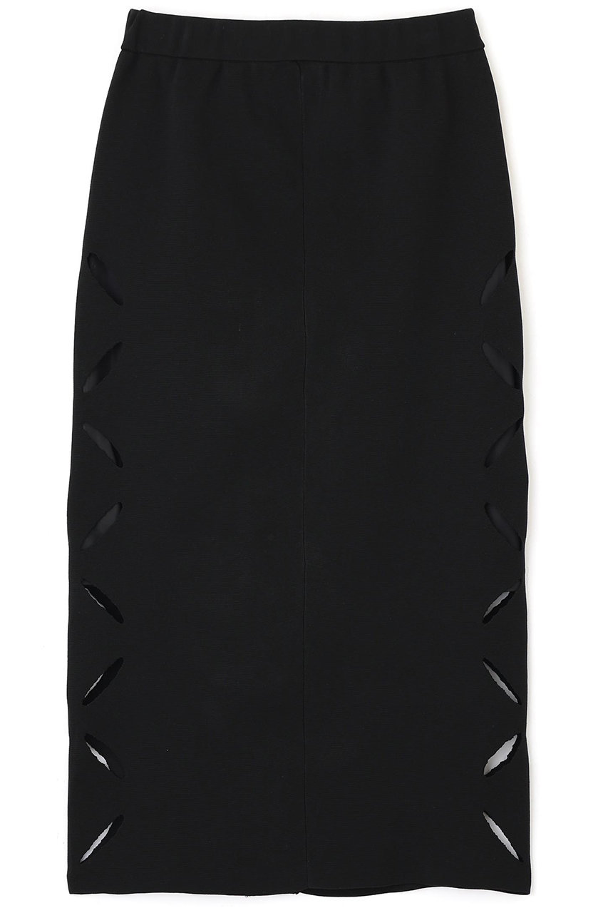 ADORE(アドーア)｜◇スカシカシパンニットスカート/ブラック の通販