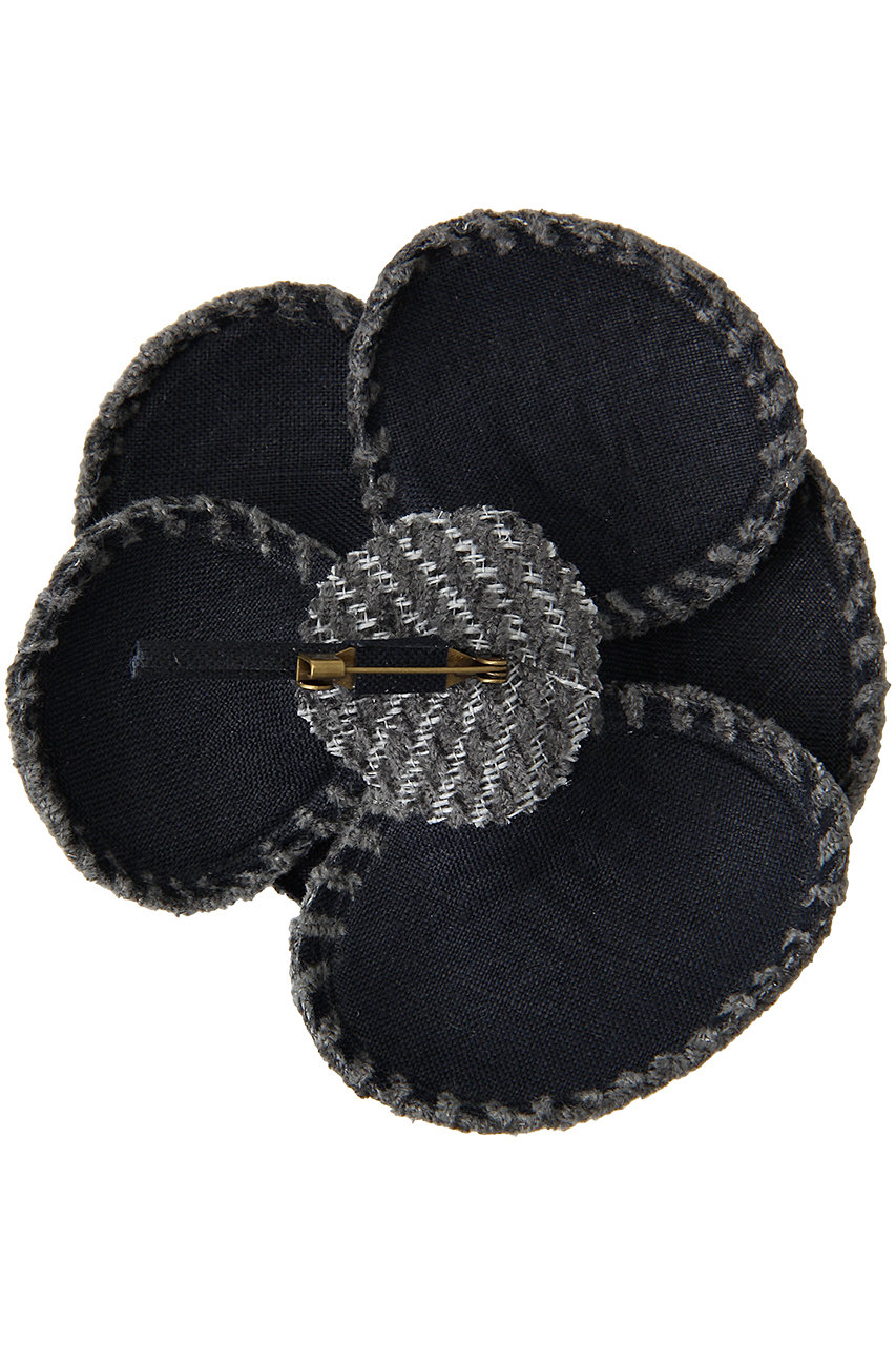 mina perhonen(ミナ ペルホネン)｜trip flower ブローチ/ブルーグレー